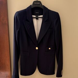 Smythe Midnight Blazer with Gold Accents